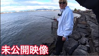 【琵琶湖バス釣り】Shokuroくんがビッグベイトでやらかしました！！※未公開映像あり