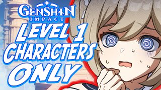 Can You Beat Genshin Impact Only Using Level 1 Characters??!!