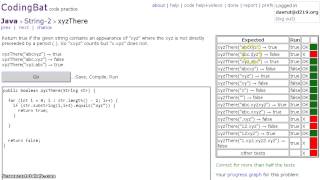 Codingbat xyzThere