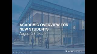 Virtual New Student Orientation | First Year Academic Overview
