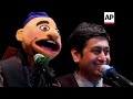 A carnival of puppets to entice kids to switch off smart devices