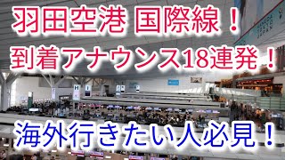 【環境音･アナウンス】羽田空港第3ターミナル 国際線到着アナウンス18連発+α