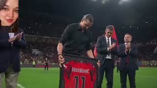 اعتزال الاسطورة ibra ابراهيموفيتش لحظات لا تنسى بكي فيها النجم العالمي  Zlatan the fina lmoments