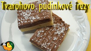 Tvarohovo pudinkové řezy