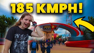 HOOGSTE en SNELSTE ACHTBAAN van EUROPA! (Ferrari Land)