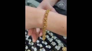 18k gold bracelet ខ្សែដៃប្លាទីនទឹកប្រាំពីរកន្លះ ❤ ទំងន់: 5 ជី 1 ហ៊ុន 8 លី