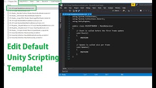 STOP Using Unity's Default Script Template and Do This Instead! How to Edit Default Unity3d Template