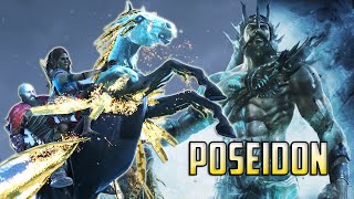 Kratos talks about Poseidon while riding the water horse in God of War Ragnarok