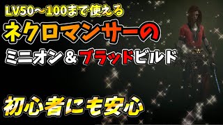 ミニオン＆ブラッドビルド　LV50～LV100育成用ビルド　ネクロマンサー【シーズン１用】【ディアブロ4】【Diablo 4】