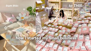 how i started my small business \u0026 grew it into a SUCCESSFUL online brand (at 21 years old) 🧸💌