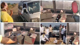 Illegal liquor Sales in Maruti Van Gulbarga