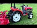 mitsubishi mtz200 4wd compact tractor u0026 rotavator