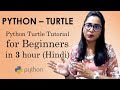 python turtle for beginners | python turtle graphics | python turtle tutorials (hindi) using pycharm