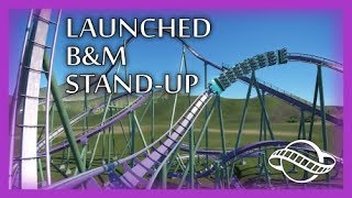 Building A Launched B&M Stand-Up Coaster - Planet Coaster