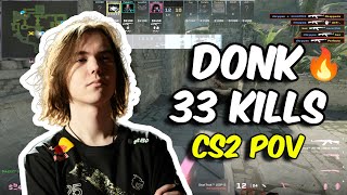 donk 33 Kills vs FACEIT Ranked (Ancient) Nov 08, 2024 | CS2 POV