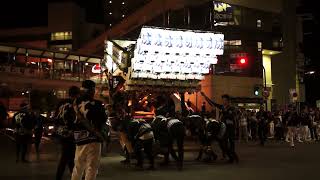 2013年 長野だんじり祭り 育成会 ぶん回し 河内長野駅前