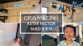 Organizing the Keter Factor Shed 8x11