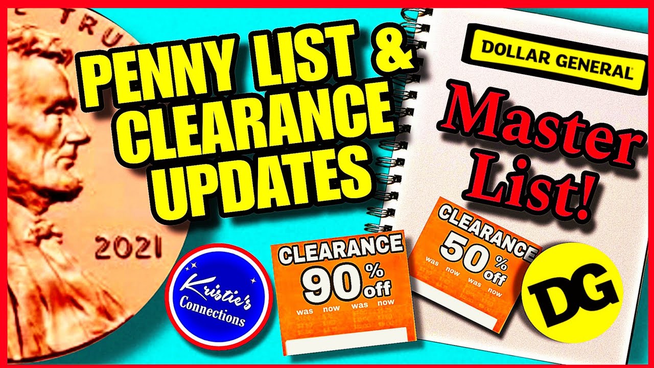 04 01 25 Dollar General Penny List Clearance Updates Master List