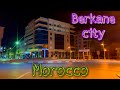 Berkane 2023 . Night tour of the city streets . video 4K HDR . Morocco Africa Person Walking