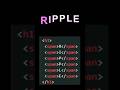 Ripple Text Animation | HTML & CSS #animation #css3