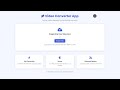 Video Converter App Using HTML, CSS and JavaScript with Source Code