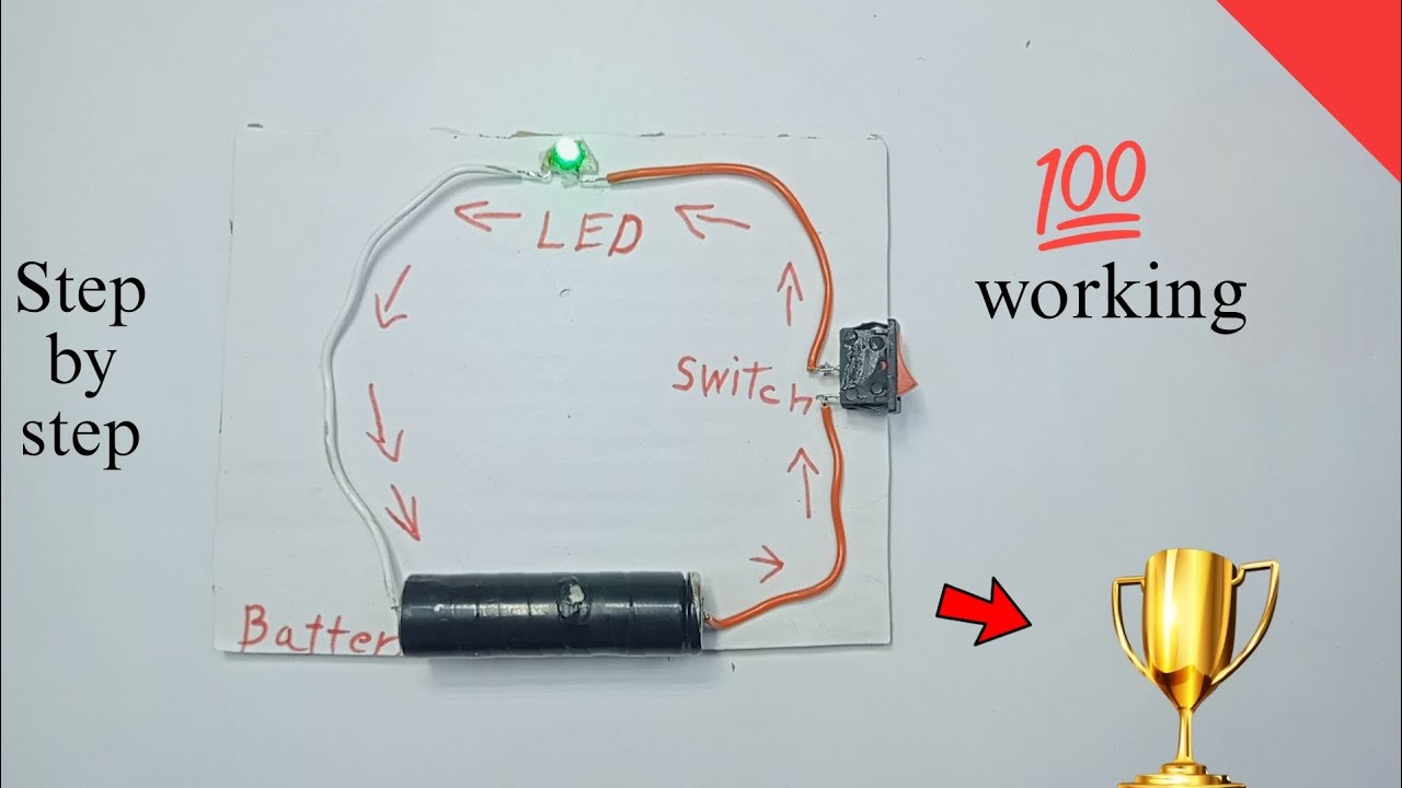 How To Make A Simple Electric Circuit Working Model School Science