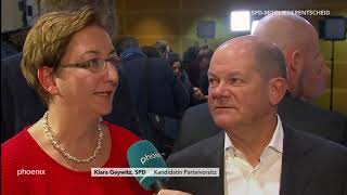 Olaf Scholz und Klara Geywitz zum Ergebnis des SPD-Mitgliederentscheids (26.10.19)