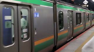 E231系1000番台ヤマU-587編成横浜駅発車