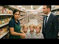 RIK MANN SER EKSEN I BUTIKKEN MED TRILLINGER SOM LIGNER HAM, MEN NÅR HAN NÆRMER SEG…