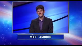 Jeopardy Matt Amodio Game 1 intro