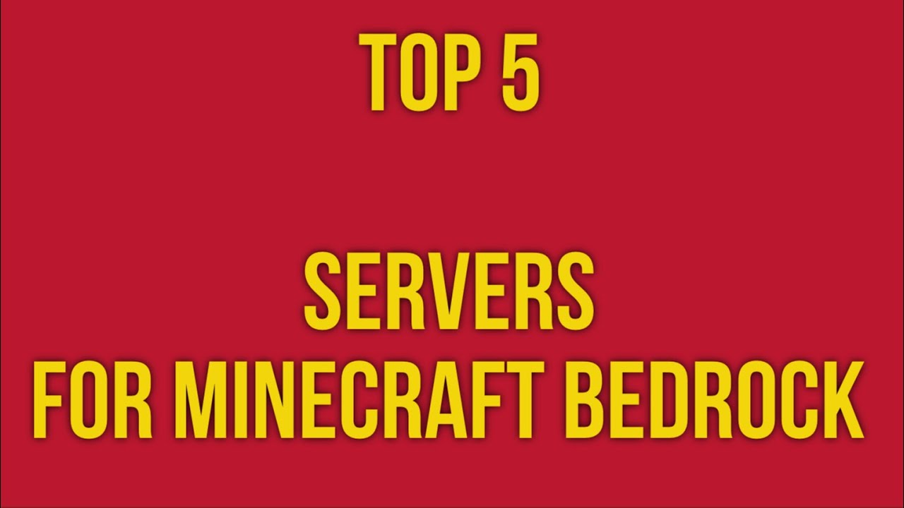 TOP 5 Servers For Minecraft Bedrock Edition!! (UHC, Bedwars, Skywars ...