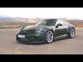 new 2025 porsche 911 gt3 with touring package exhaust sound driving exterior and interior