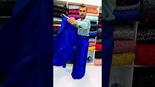 Fashion Royal Blue shamose silk saree with moonlight blouse oder whatsapp 03135385576 #shorts #viral