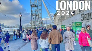 London City Tour 2024 | 4K HDR Virtual Walking Tour around the City | London Spring Walk 2024