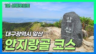 [1분 산행포인트] 대구광역시 앞산 #대구광역시 #안지랑골 #안일사 #비파산 #앞산전망대 #태조왕건