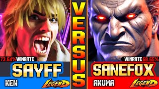 SF6 Sanefox (Akuma Vs Ken) Sayff ▰ Street Fighter 6 Gameplay High Level