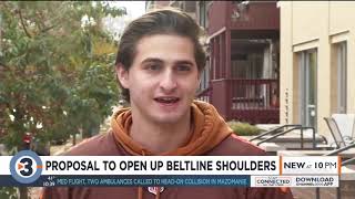 Madison city leaders propose opening up Beltline shoulders during peak traffic times.