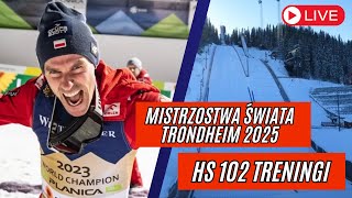 WORLD SKI JUMPING CHAMPIONSHIPS TRONDHEIM 2025 || TRAINING HS 102