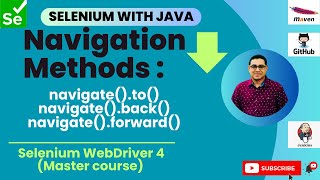 Session 17: Master Selenium -Java | Easy Navigation methods in Selenium WebDriver 🔥🚀