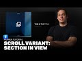 Scroll Variant Tutorial in Framer: Section in View