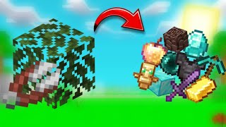 Minecraft but, leaves drop op items 😲! (HINDI)