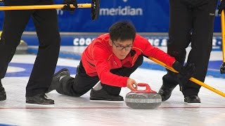 CURLING: CAN-CHN World Men's Chp 2015 - Draw 4