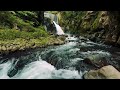 beautiful waterfall sounds with relaxing river sound nature asmr for sleep u0026 stress relief