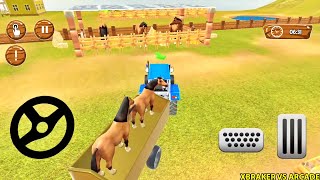 Grand Farming Simulator Tractor Driving Games - Sell Animals to Market City - Animals Transport Game