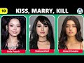 kiss marry kill 💋 female celebrities’ edition ❤️