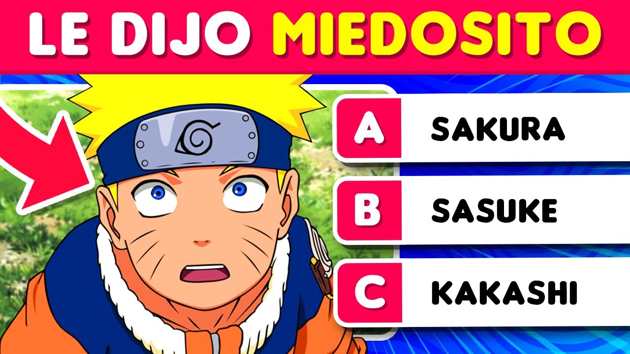 Adivina ¿Cuánto Sabes De NARUTO? 🦊🍥🍜 Capítulo 5-6 Preguntas De NARUTO ...