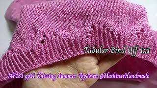 MF181 ep11  เสื้อนิตติ้งซัมเมอร์ถักจากคอขยายลาย |Knitting  Summer blusa Topdown @Mathineehandmade