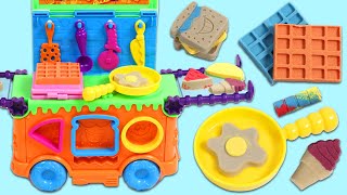 Learn Shapes & Colors while Pretend Cooking with Toy Food Truck | Educational Toy Videos for Kids!