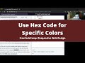 Use Hex Code for Specific Colors (Basic CSS) freeCodeCamp tutorial