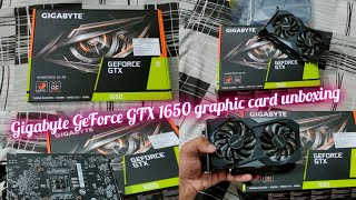 unboxing Gigabyte GeForce GTX 1650 4gb oc edition graphics card best gaming graphic card 🎮